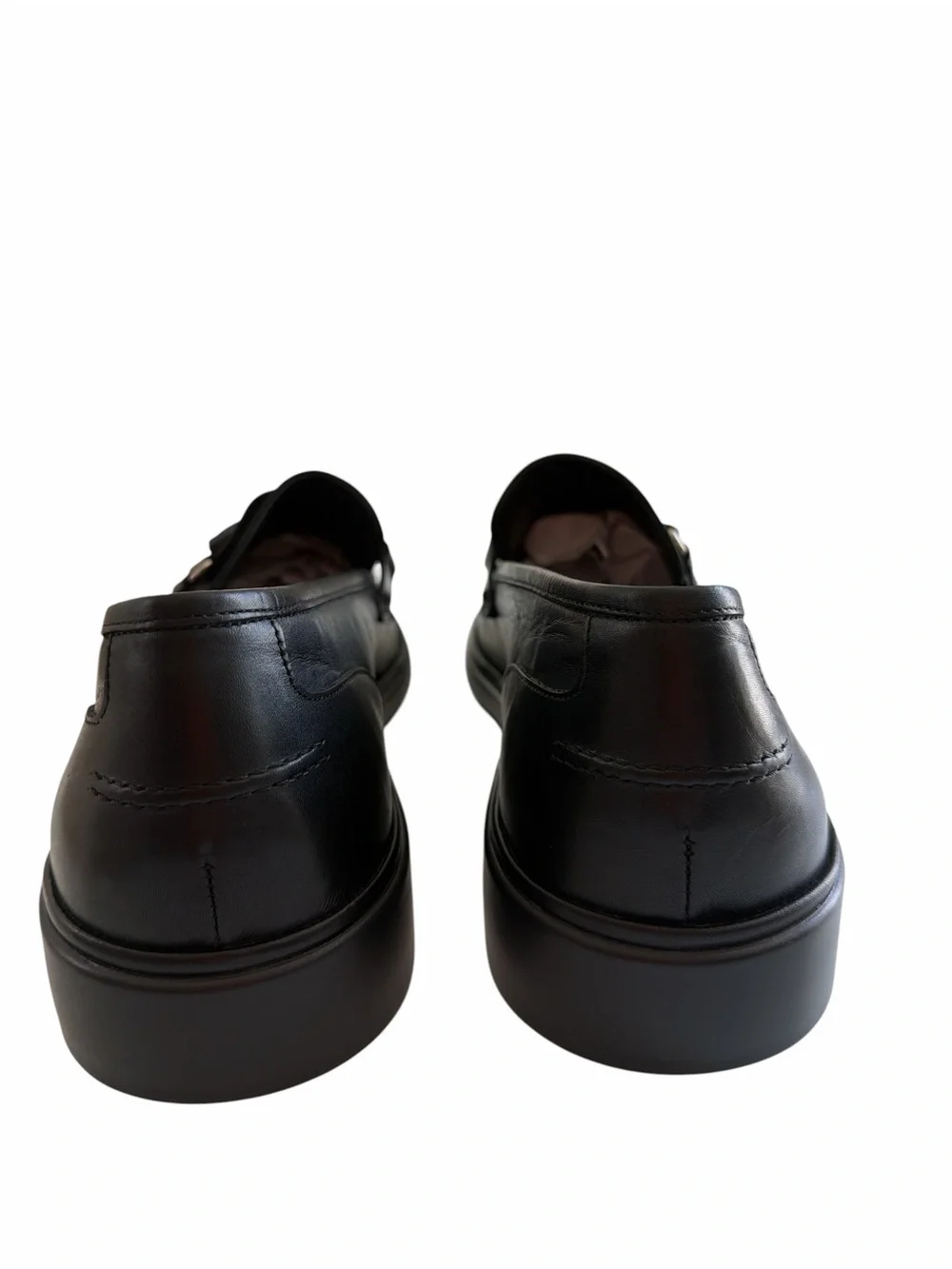 Bally Men's Salvan Black Leather Tassel Slip-On Loafers Size 11